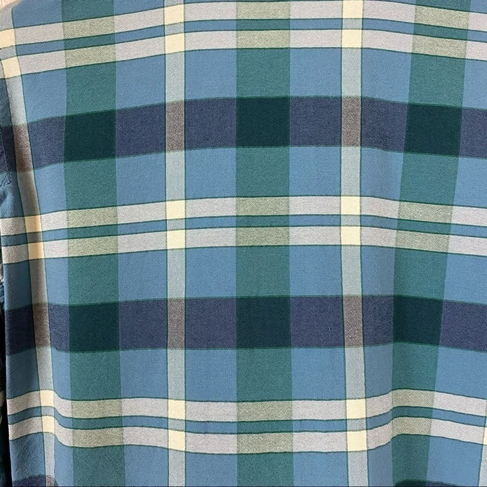 Free People Loveland Plaid Long Sleeve‎ Button Front Shirt Size XS
